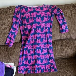 Lilly Pulitzer Tusk in Sun Elephant Dress XS